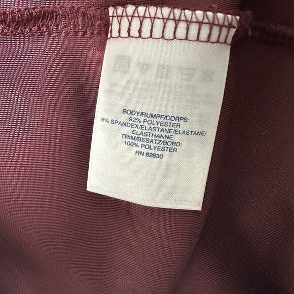 Vintage Lands End Velvet Burgundy Button Front Tunic Women M 10-12 Stretch Comfy - Picture 7 of 11